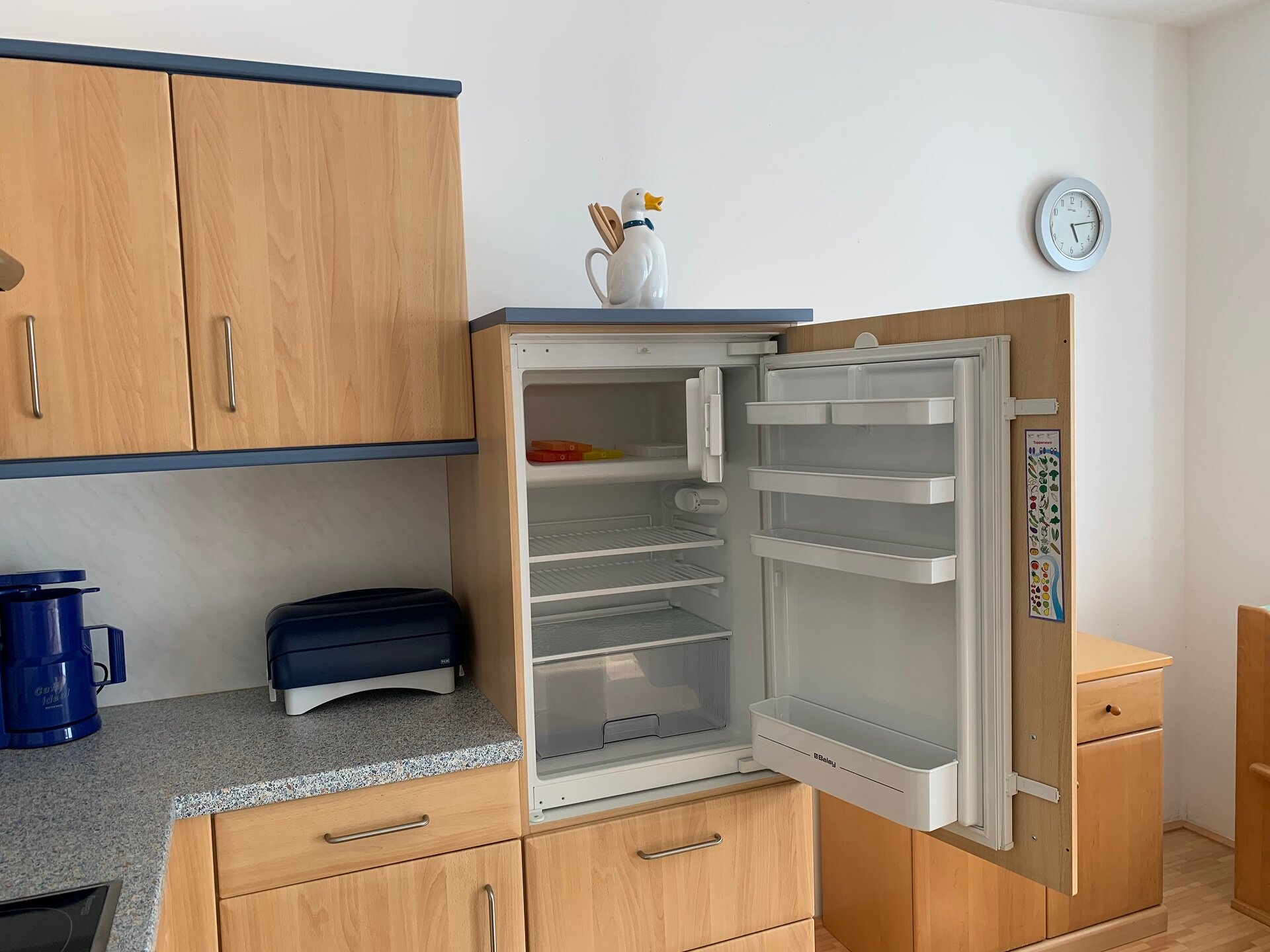 Refrigerator with freezer compartment