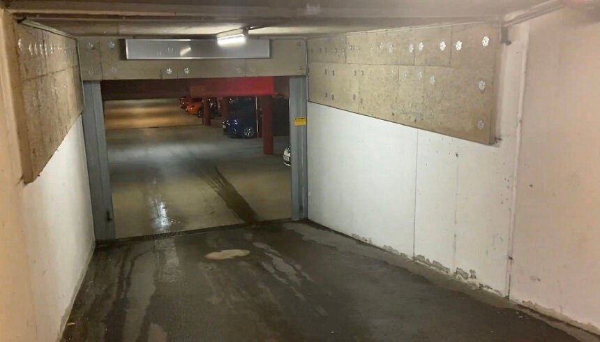 Entrance underground parking
