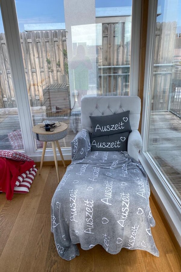 Aussicht vom Dachzimmer - 40 m2 Dachterrasse 