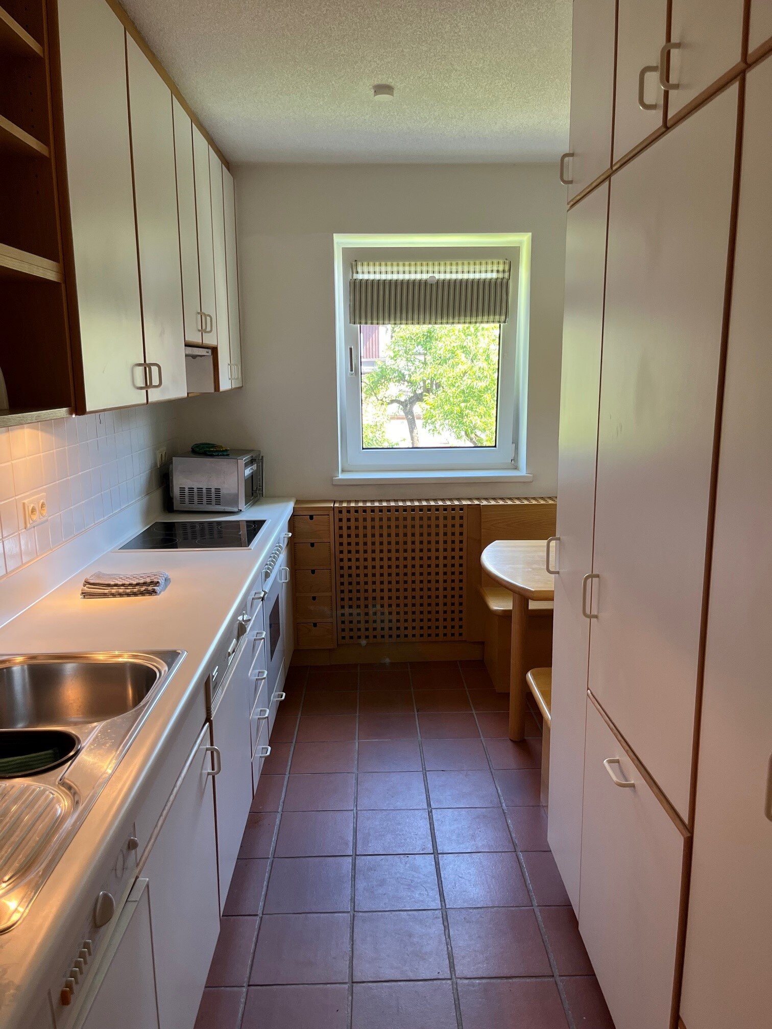 Kitchen with sitting area 