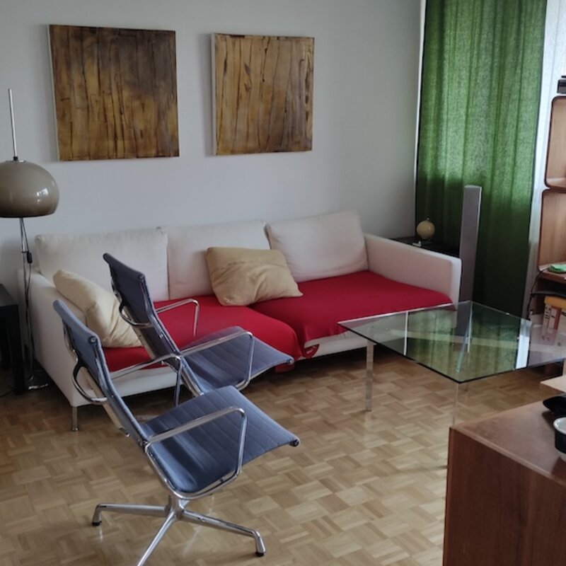 Wohnzimmerteil der offenen Wohnküche