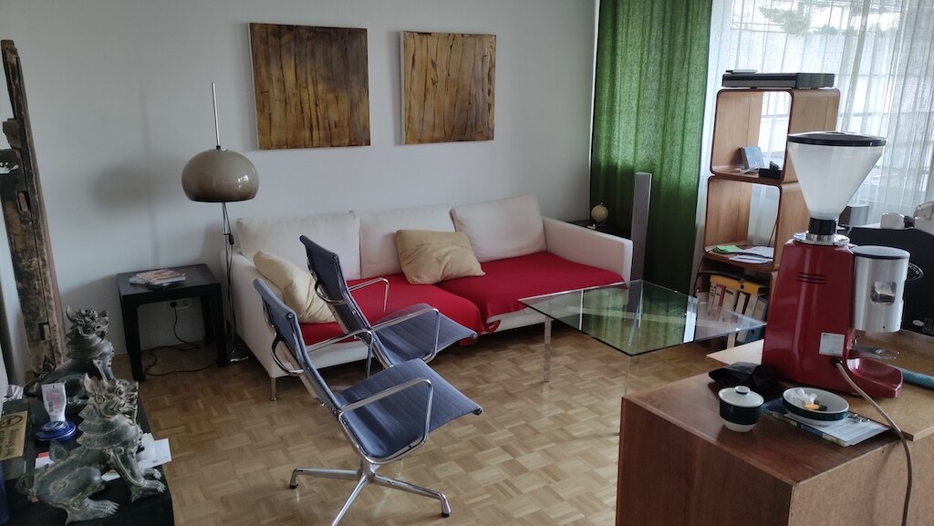 Wohnzimmerteil der offenen Wohnküche