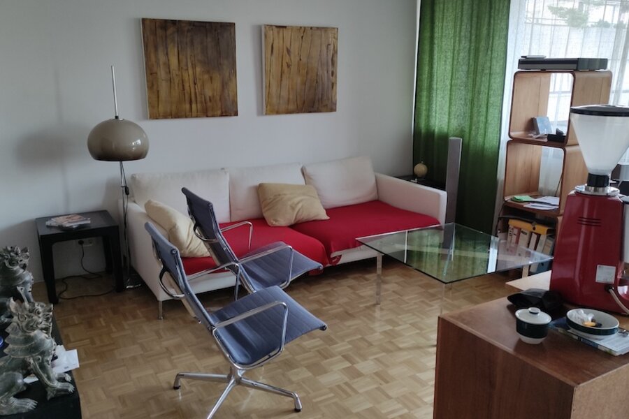 Wohnzimmerteil der offenen Wohnküche