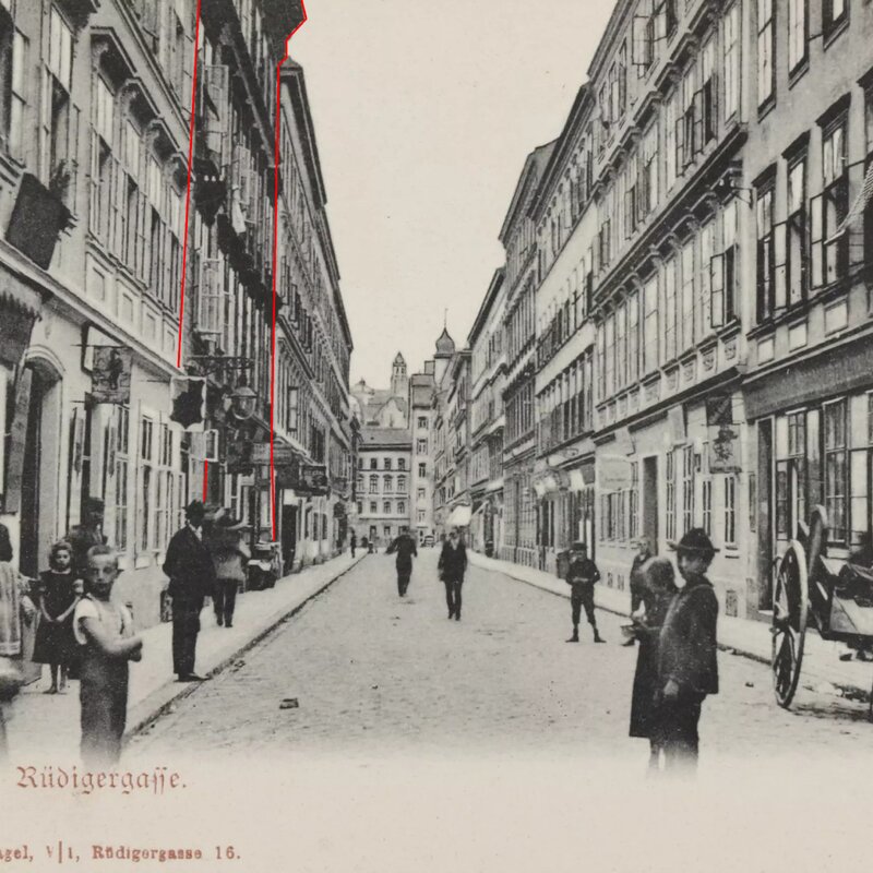 Rüdigergasse nach 1904 | © Wien Museum Online Sammlung