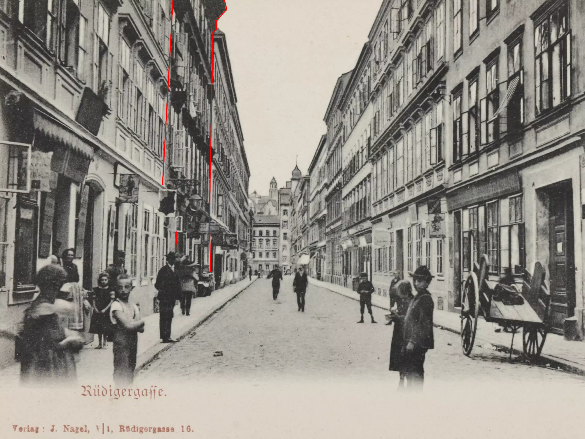 Rüdigergasse nach 1904 | © Wien Museum Online Sammlung