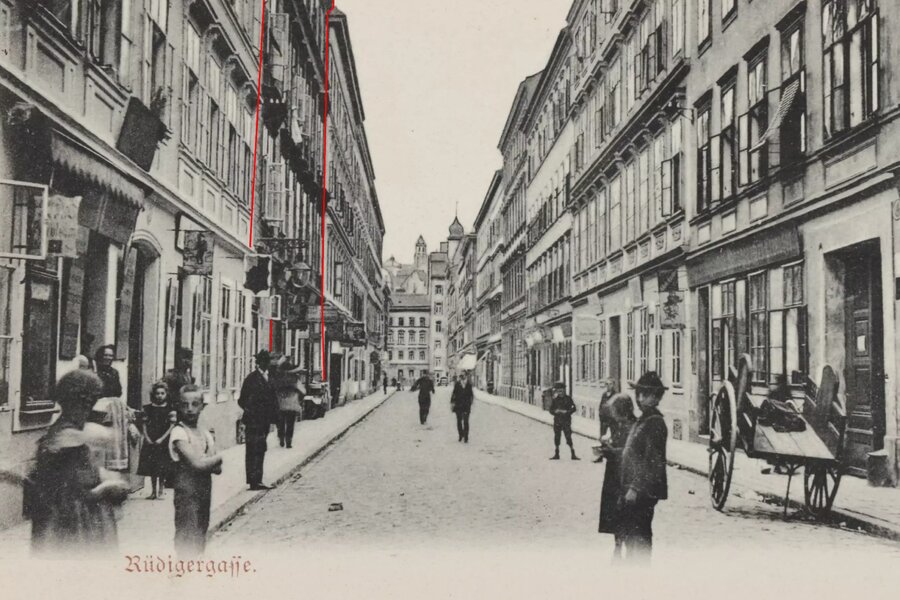 Rüdigergasse nach 1904 | © Wien Museum Online Sammlung