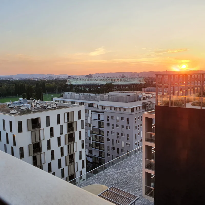 Blick auf Blick auf die Stadt