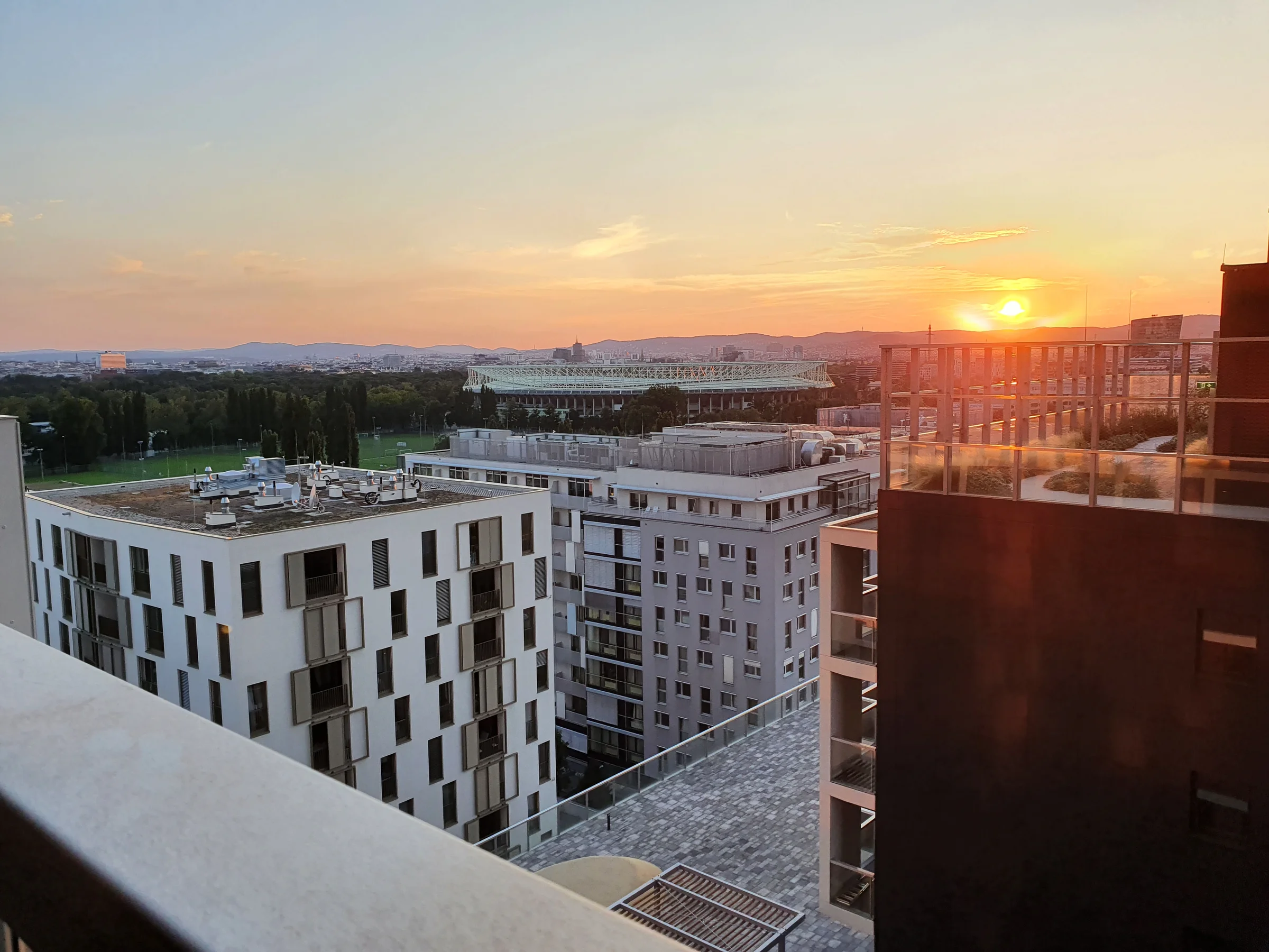 Blick auf Blick auf die Stadt