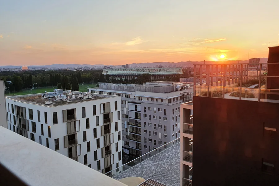 Blick auf Blick auf die Stadt