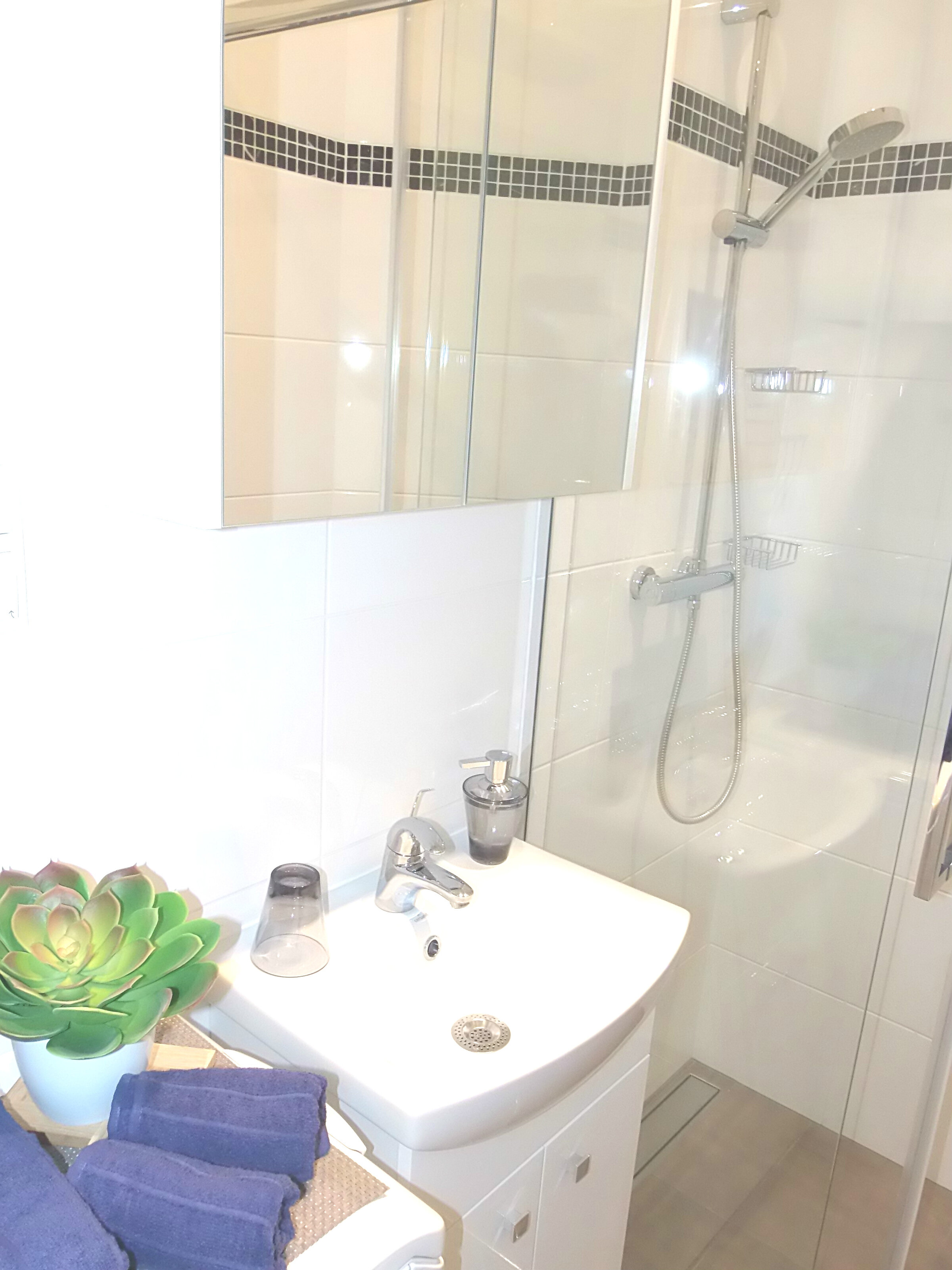 Bad mit ebenerdiger Dusche