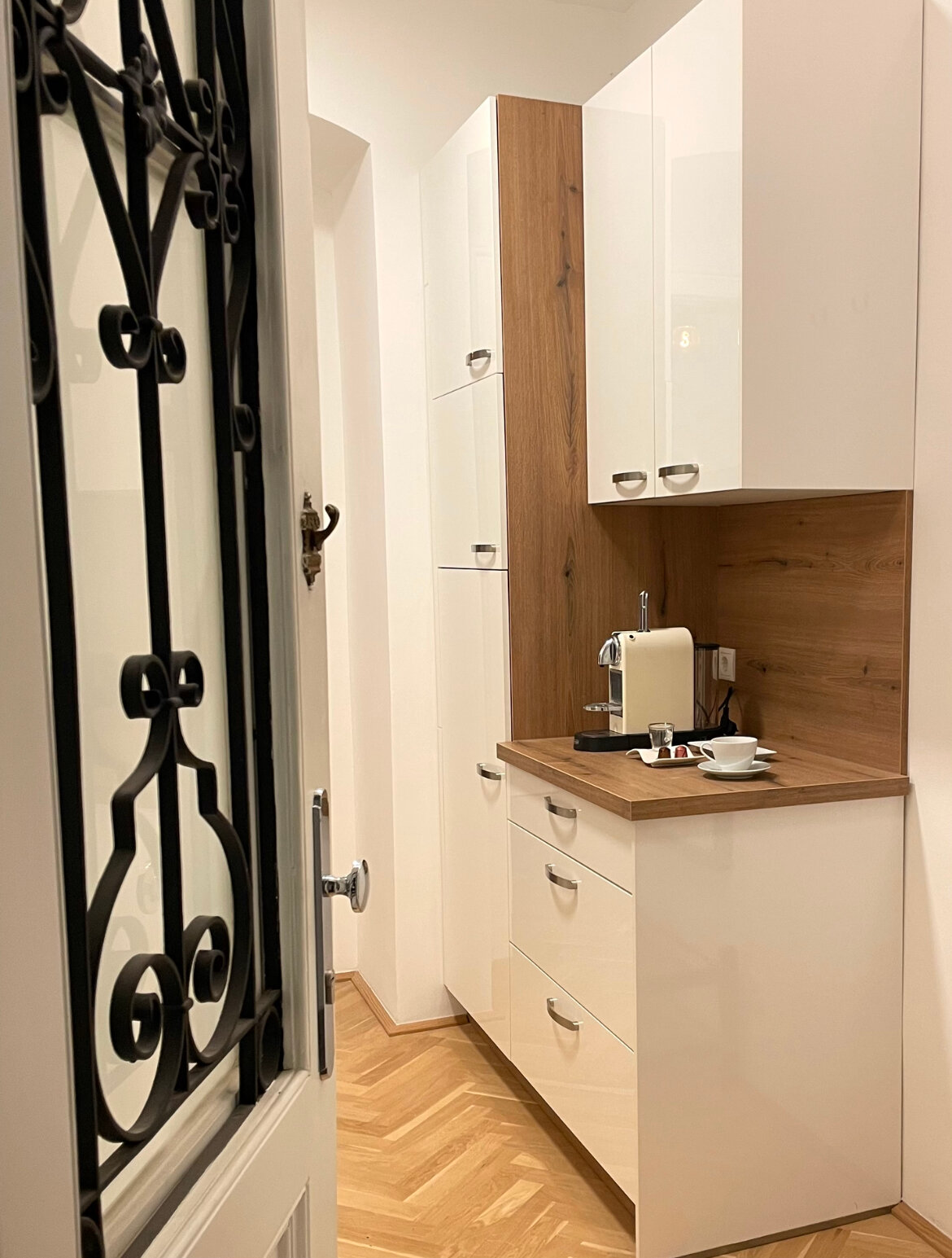 Insight after opening the apartment front door