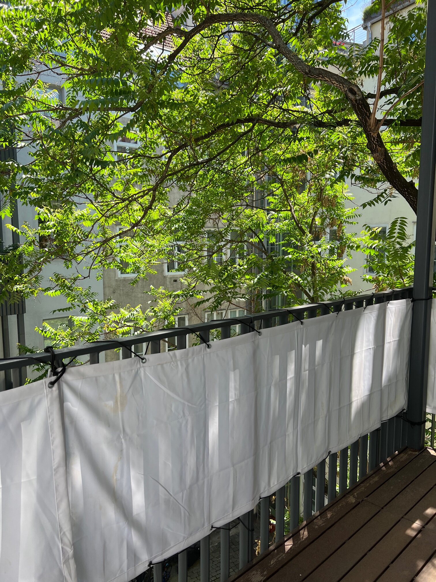 Sonne und Ruhe auf dem Balkon