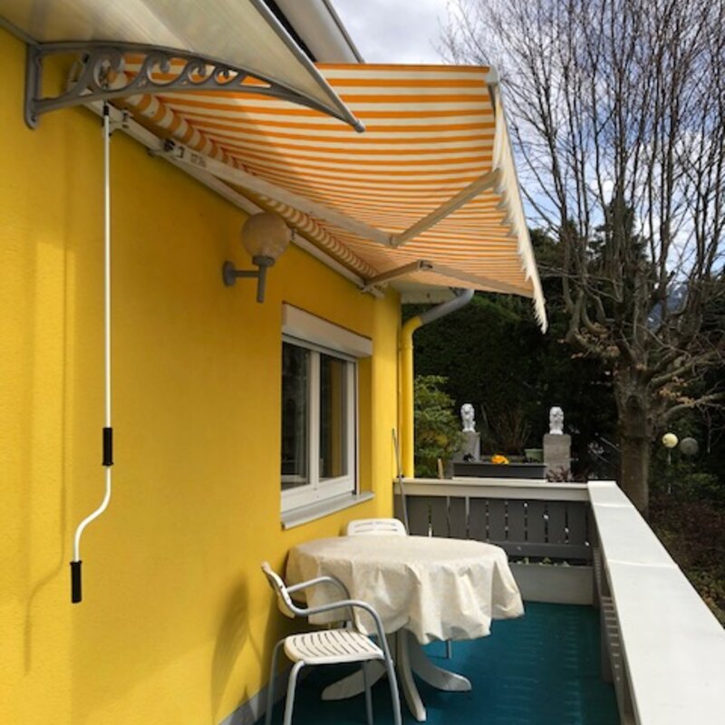 Balkon mit markise