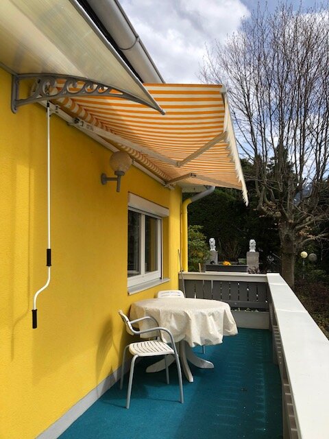 Balkon mit markise