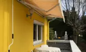 Balkon mit markise