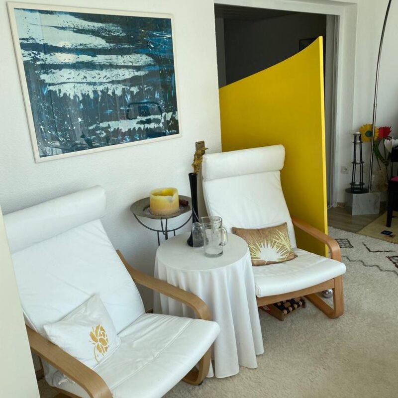 Ruhe - Fitnessraum vor Sauna 