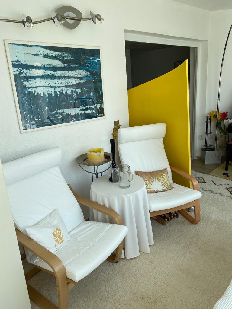 Ruhe - Fitnessraum vor Sauna 