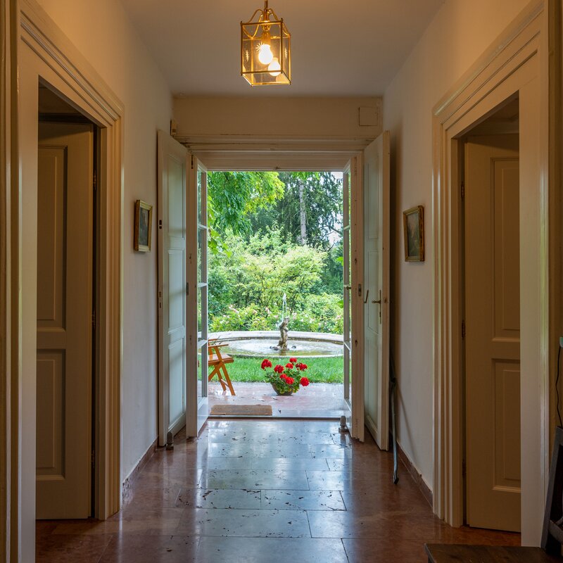 door to left leads to apartment