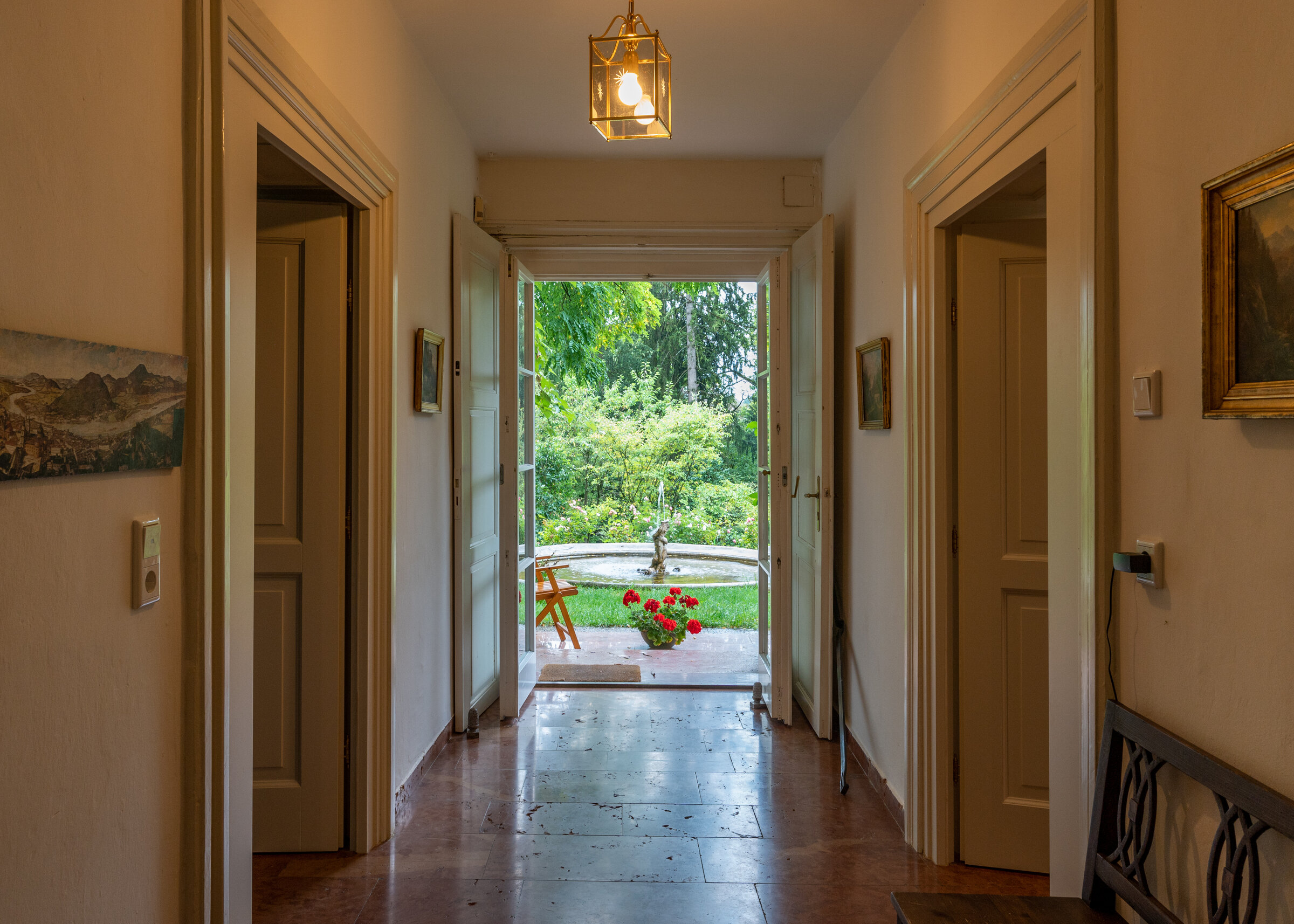 door to left leads to apartment