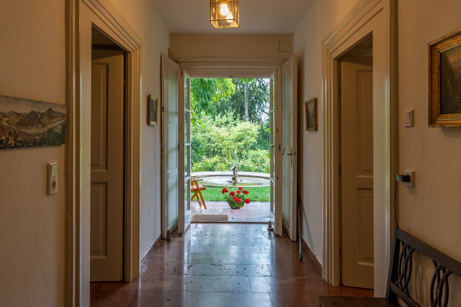 door to left leads to apartment