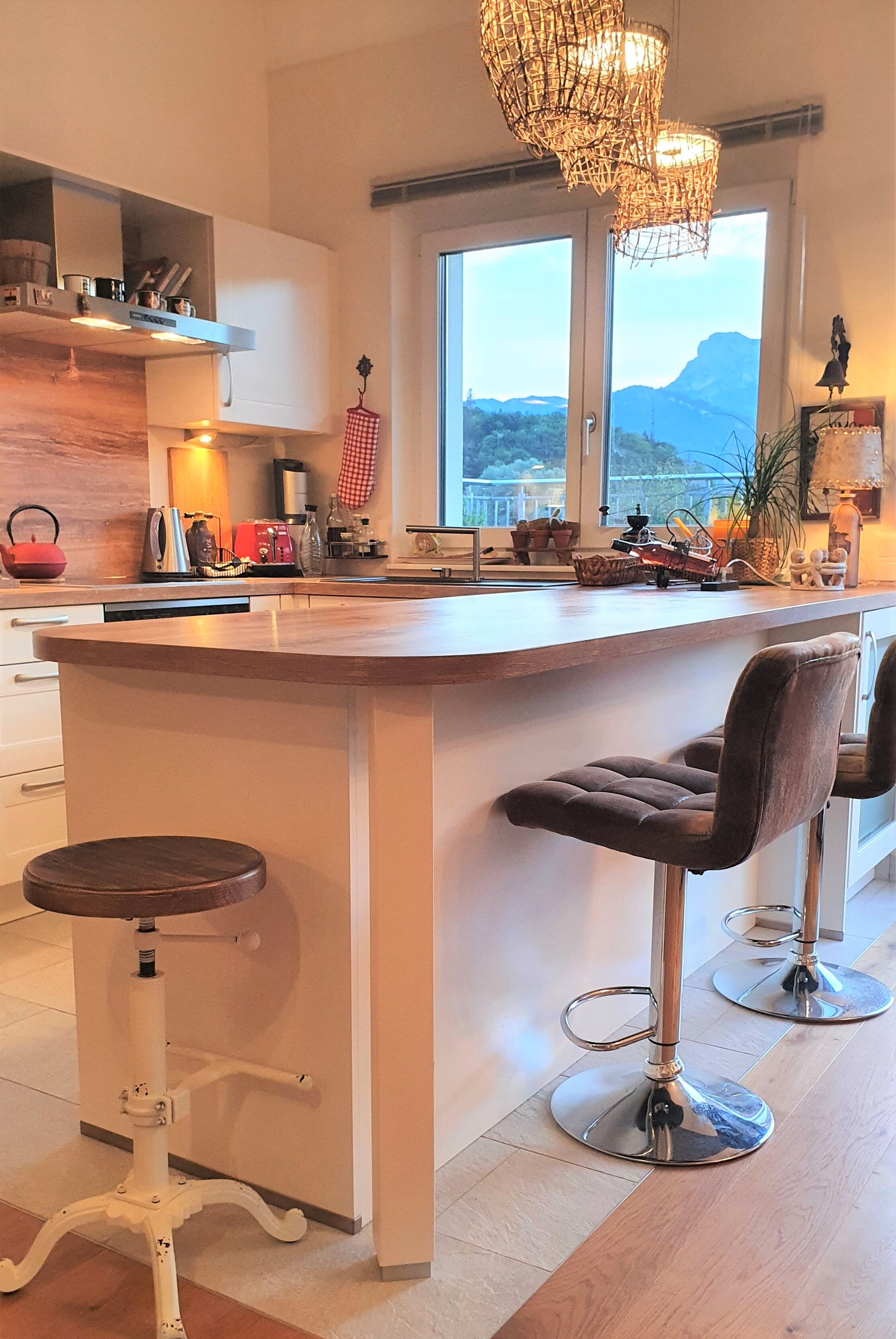 Kitchen and bar