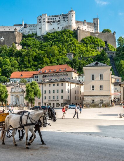 Kapitelplatz mit Blick auf die Festung Hohensalzburg | © Tourismus Salzburg GmbH